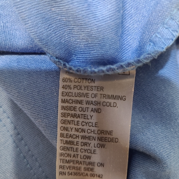 🌟4/$15 Allison Daley Blue and White Long Sleeve Top Size Small Petite - Picture 6 of 6